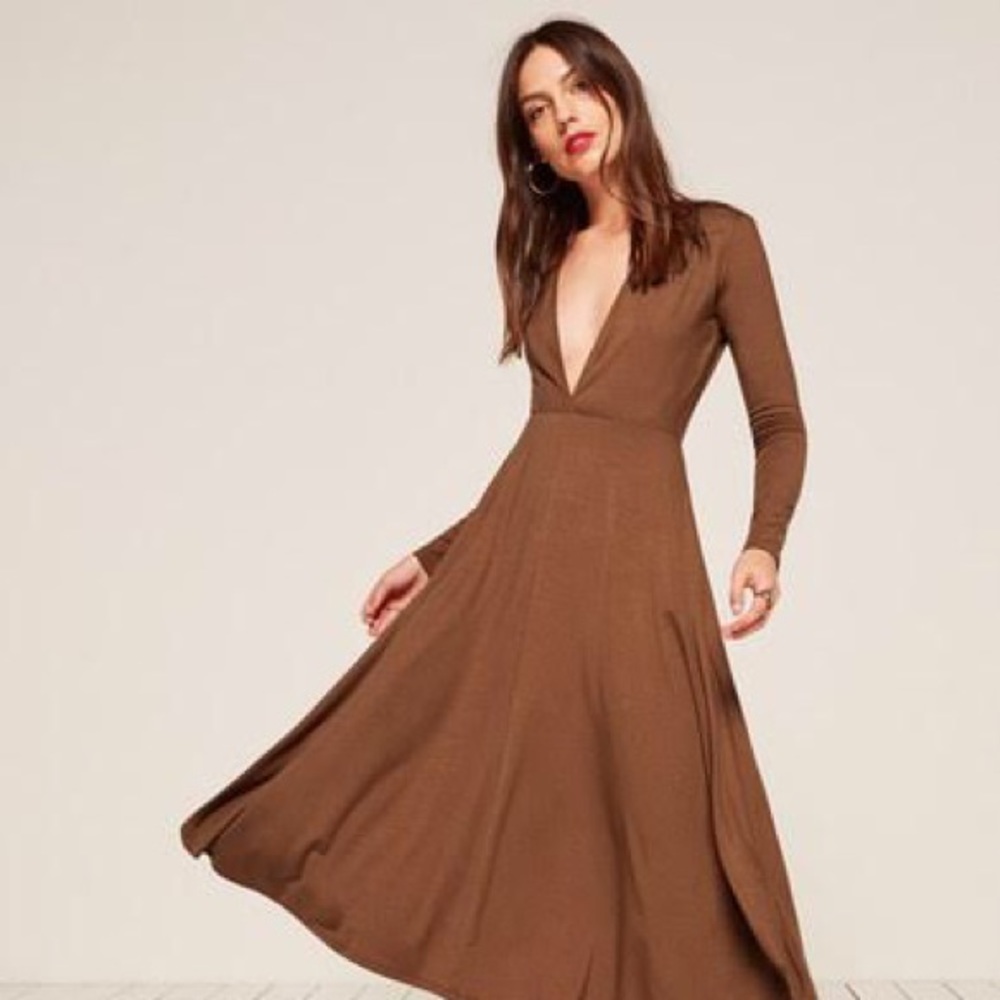 Reformation dress in Toffee NWT